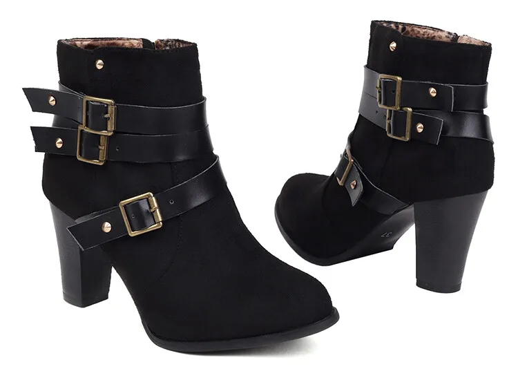 

Модные ботинки больших размеров; Женская обувь; Женские ботильоны; Женские ботинки; Женская зимняя обувь; Большие размеры