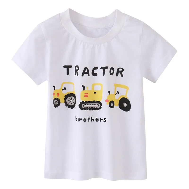 

Zeebread Boys Cars T shirts New Arrival Baby Summer Cartoon Print Tops Short Sleeve Toddler Tops Children's Clothes