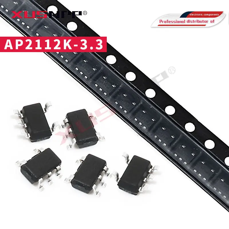 10 шт. Φ 3,3 V 0.6A SOT25 2112 AP2112 AP2113K Φ AP2210K