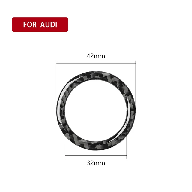 

Углеродное волокно, кнопка запуска двигателя автомобиля, кольцо для ключей, наклейка, накладка для Audi A3 A4 A5 A6 C5 C6 Q5 Q7 S3 S6 S7, аксессуары