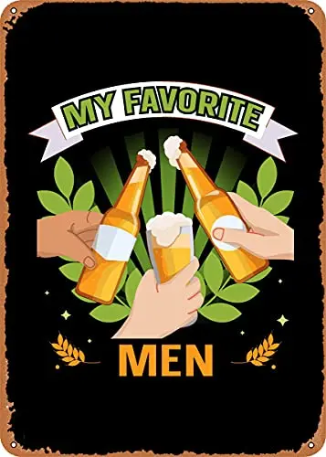 

Винтажный металлический знак с изображением пива для девушек, 8x12 дюймов