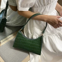 crocodile pattern shoulder bag designer 2022 summer new fashion armpit handbag trend womens leather chain clutch ladies shopper