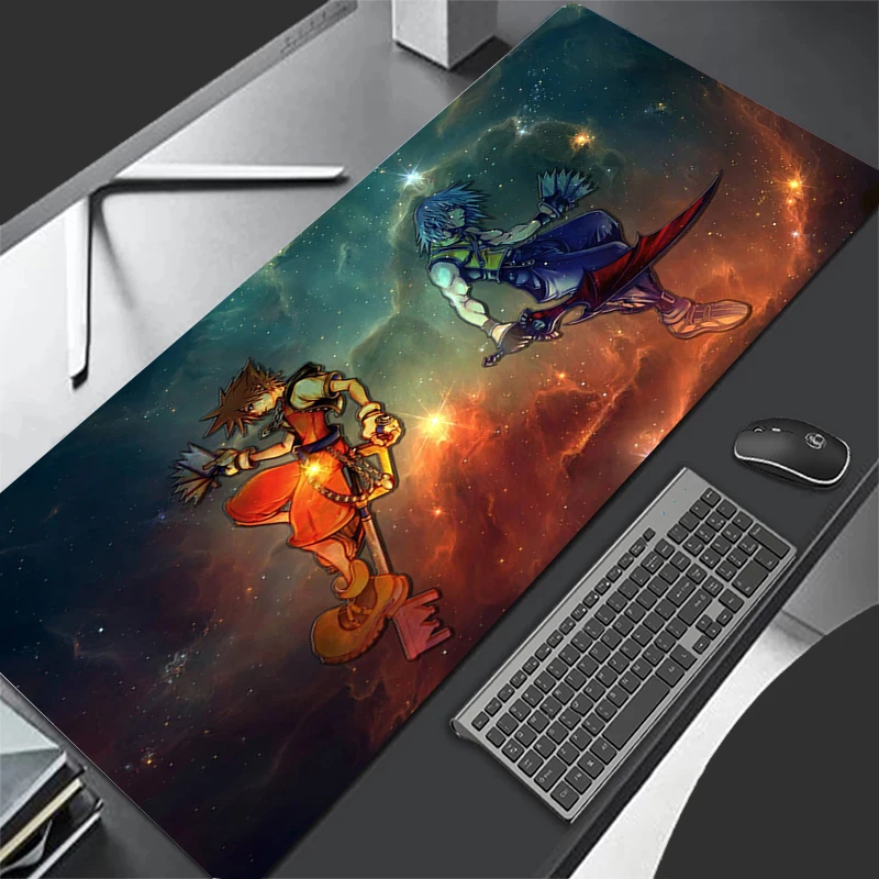

Большой коврик для мыши Kawaii Anime Kingdom Hearts, резиновый мягкий защитный коврик для ноутбука и офиса, компьютерный игровой коврик для мыши
