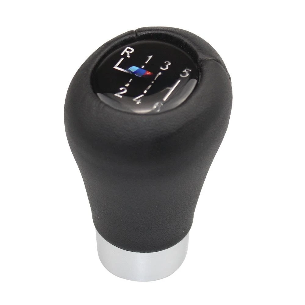 

for 1Pc Car Gear Shift Knob Leather For BMW 1 3 5 6 Series E30 E36 E39 E46 E60 E81 E82 E87 E90 E53 E84 E83 5/6 Speed X1 X3 X5 M