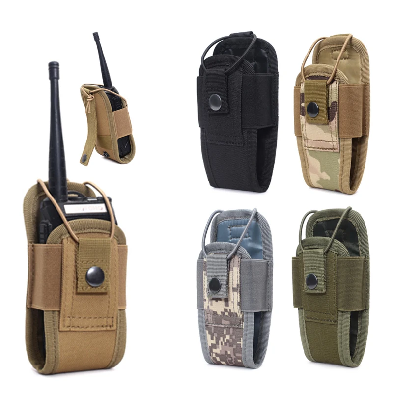 

1000D Tactical Molle Radio Walkie Talkie Pouch Waist Bag Holder Pocket Portable Interphone Holster Carry Bag for Hunting Camping