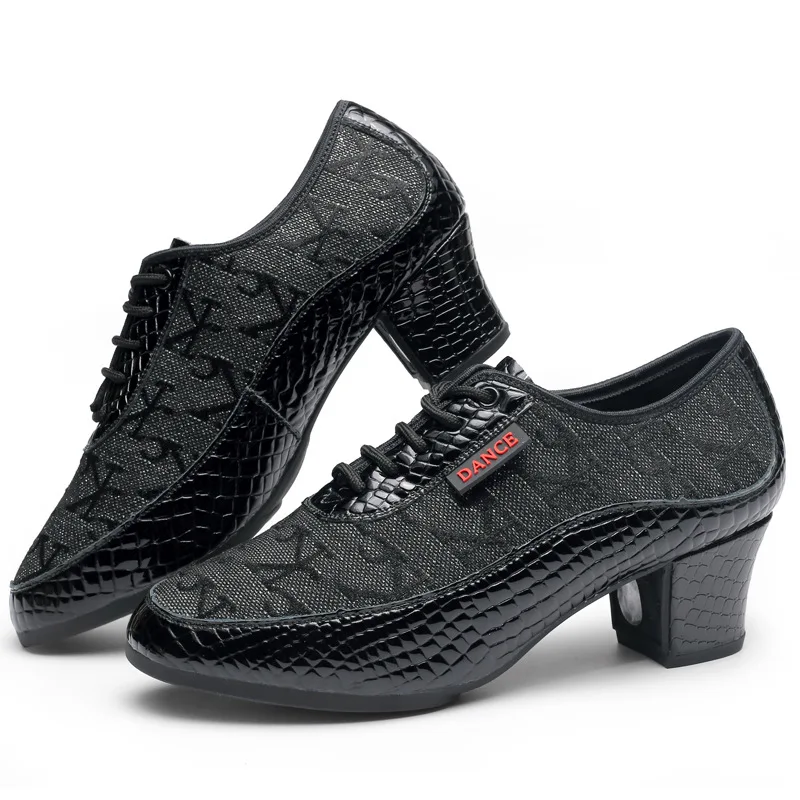 Leopard Latin Dance Shoes Women Ballroom Salsa Dancing Shoes Full Grain Leather Adult Tango Shoes Red Female Jazz Dance Sneakers