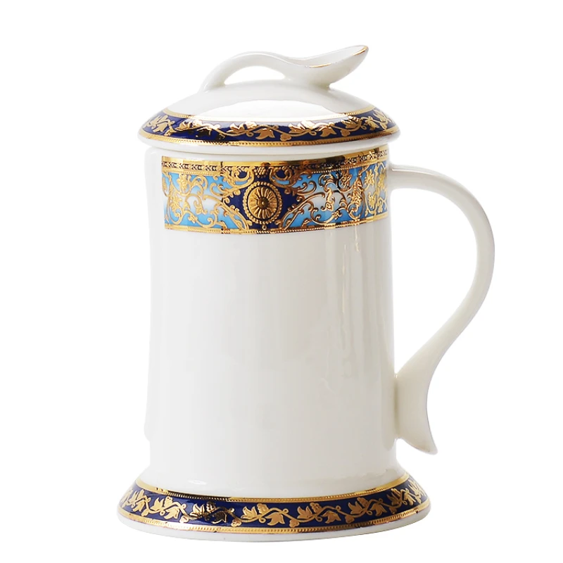 Легкая Роскошная рельефная посуда палочки для еды слив в бочонка с крышкой