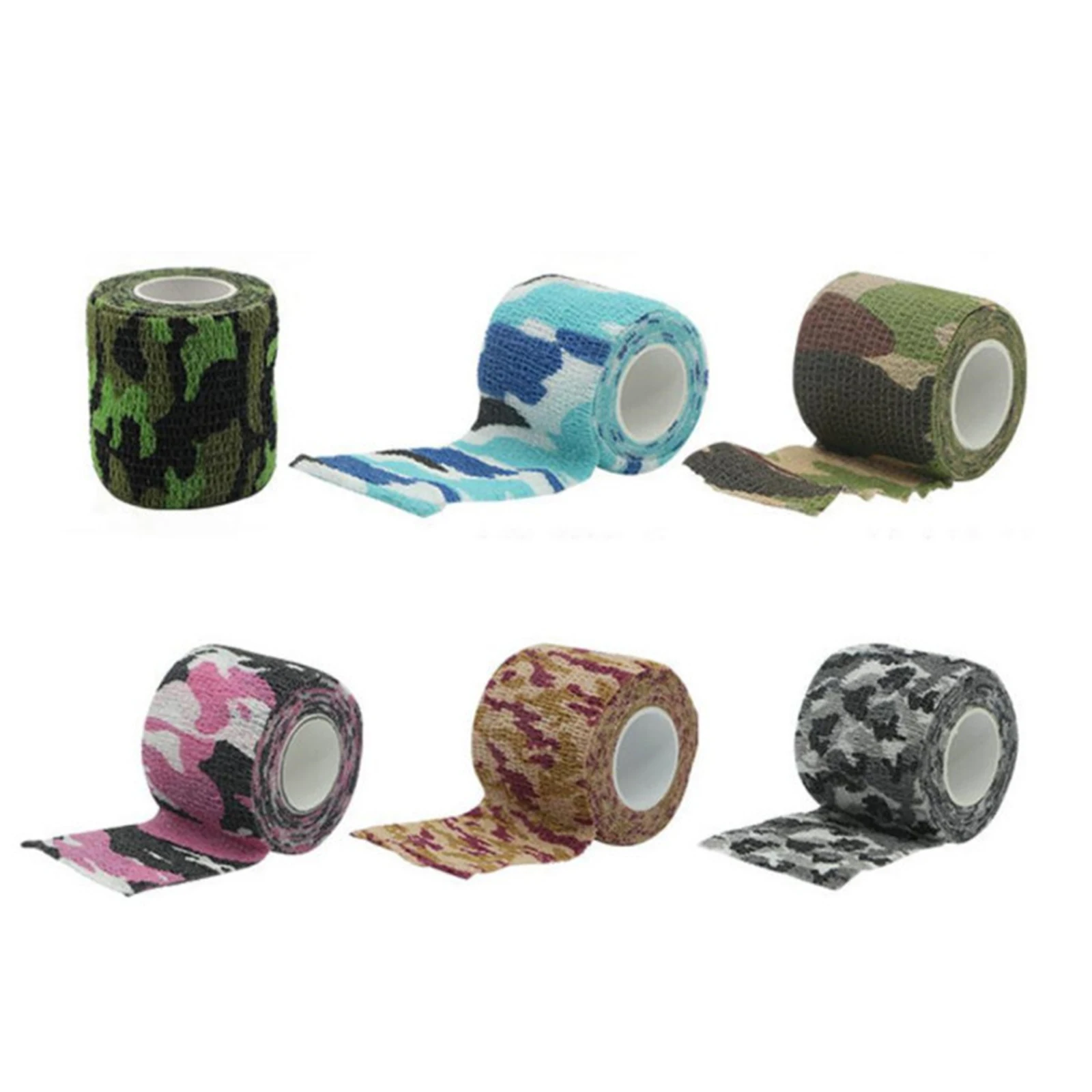 

12 Rolls Self Adhesive Bandage Breathable Elastic Bandages Wrap Tape For Sports Fixing Finger Wrist Leg 5cm X 4.5m