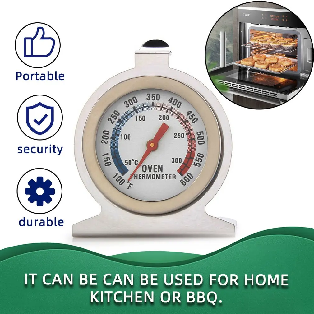 

Cooking Food Meat Dial Stainless Steel Oven Thermometer Temperature Gauge Kitchen Oven Thermometer Measures Home Cook Supplies