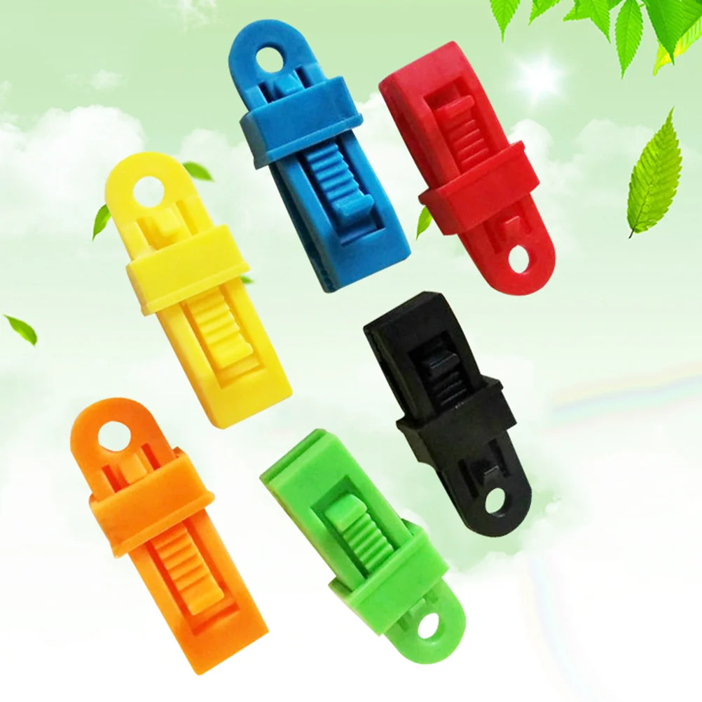 

24pcs Tent Clip Lightweight Durable Reusable Plastic Tarp Clips for Camping Outdoor Wind Rope