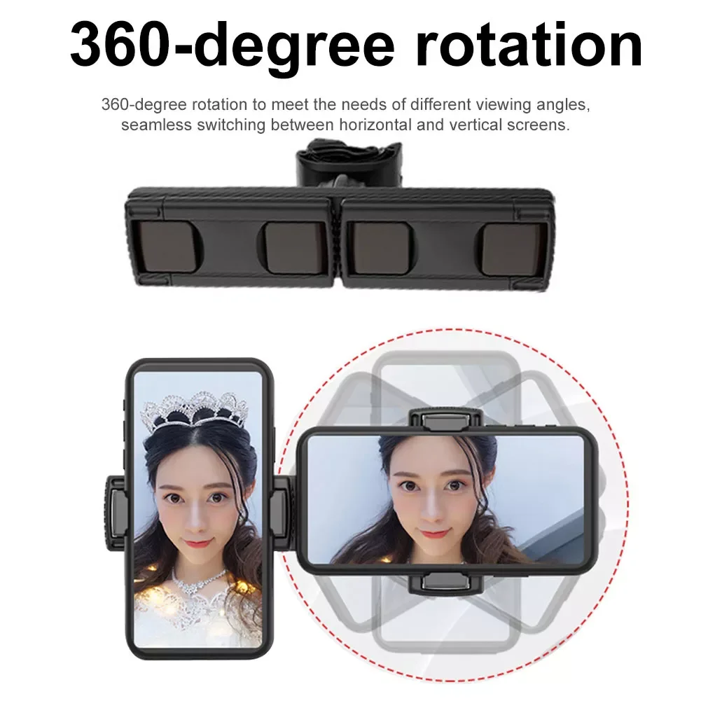 

Portable Tablet Stand Phone Holder 360 Degree Rotation Travel Live Broadcast Double Position Durable Universal Home Office