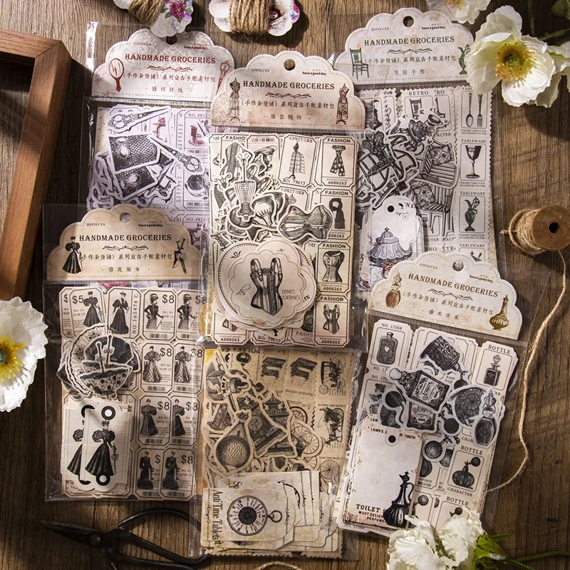 60 шт. бумажные парфюмерные пакеты для страниц