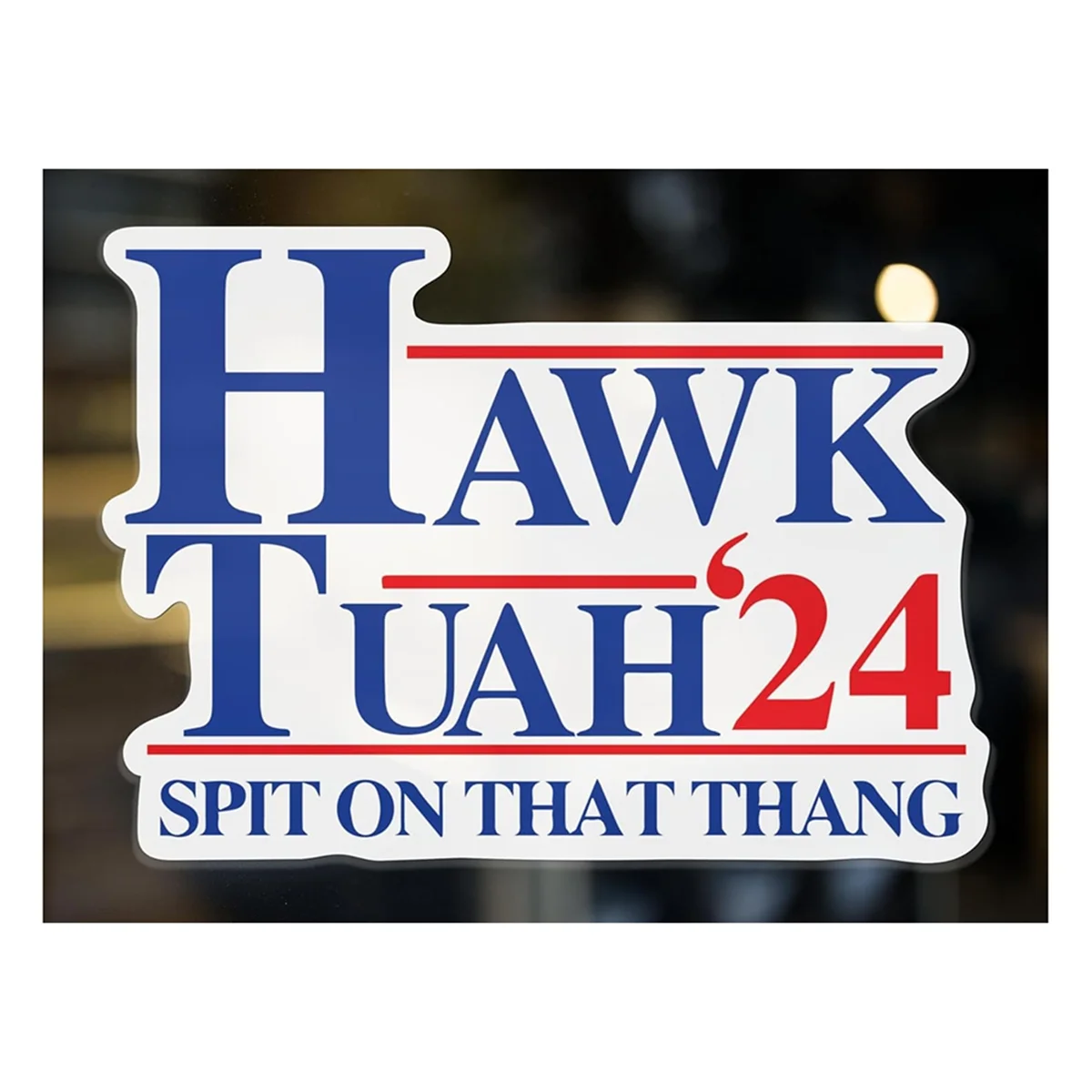 Силиконовая наклейка &quotHawk Tuah"