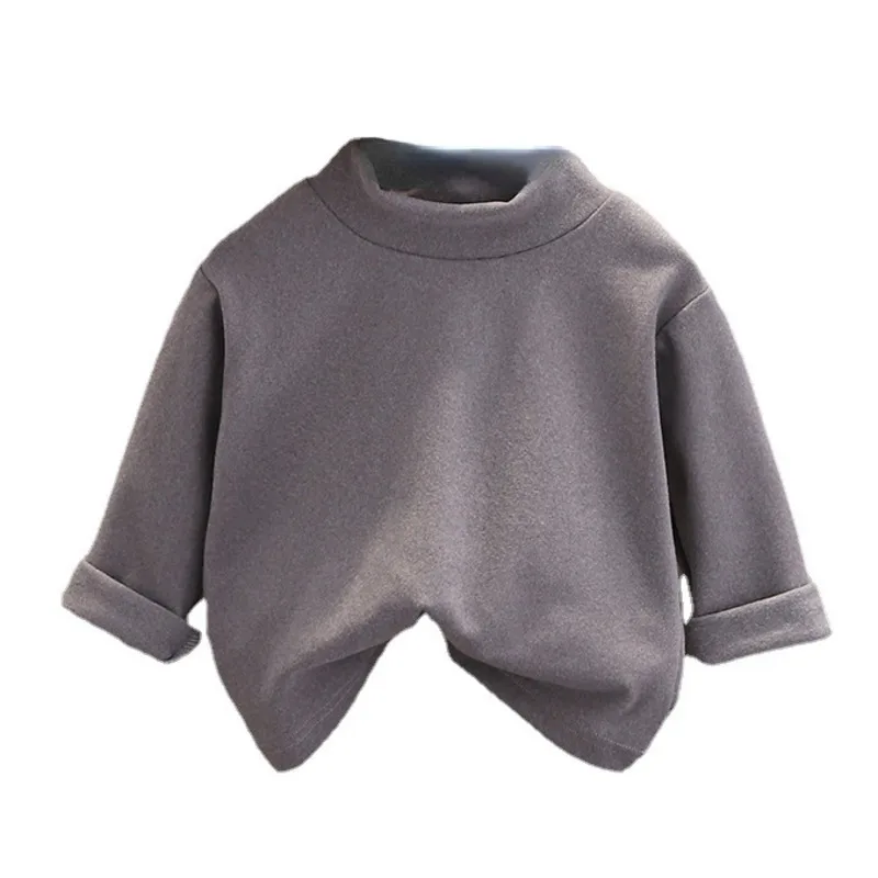 

New Autumn Winter Baby Girls Clothes Children Boys Solid Warm Top T-Shirt Infant Toddler Casual Cotton Costume Kids Sportswear