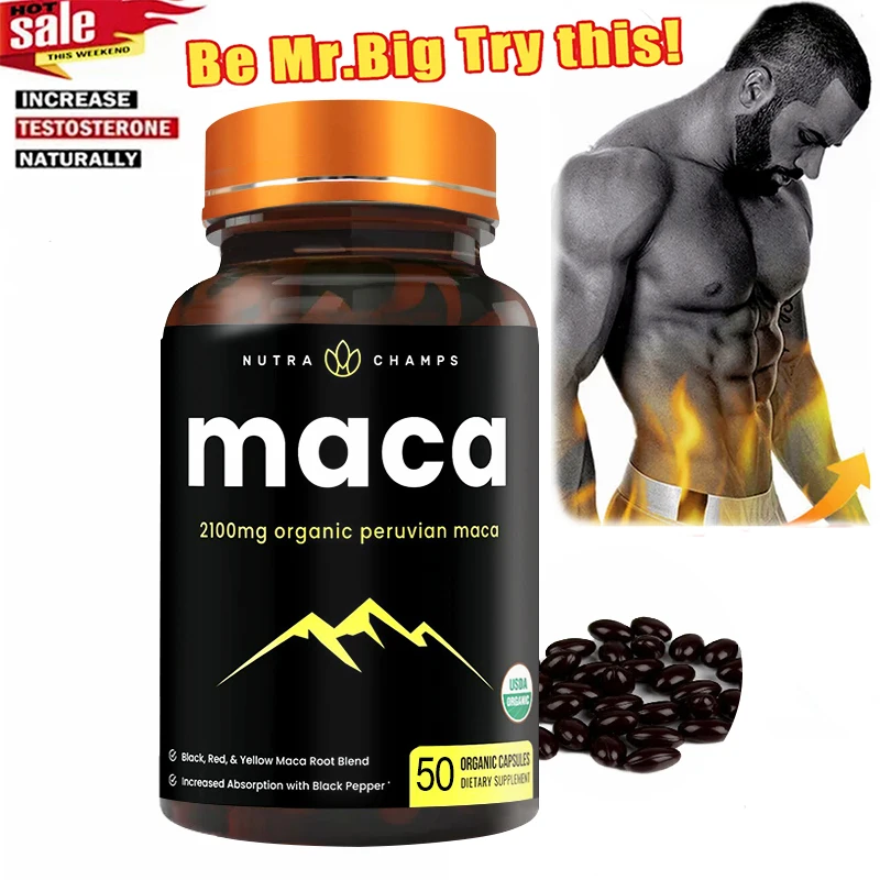 

Капсулы из корня мака-для мужчин и женщин, для мужчин, усиленный и смягчающий мужской t-вегановый желатин + экстракт черного перца