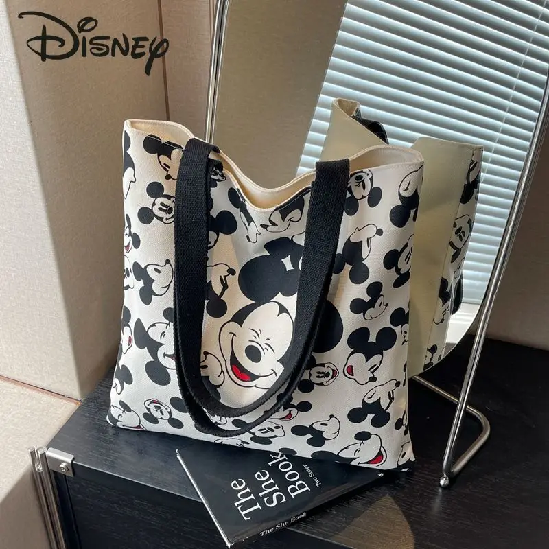 Новая женская сумка Disney модная Высококачественная Холщовая Сумка через плечо