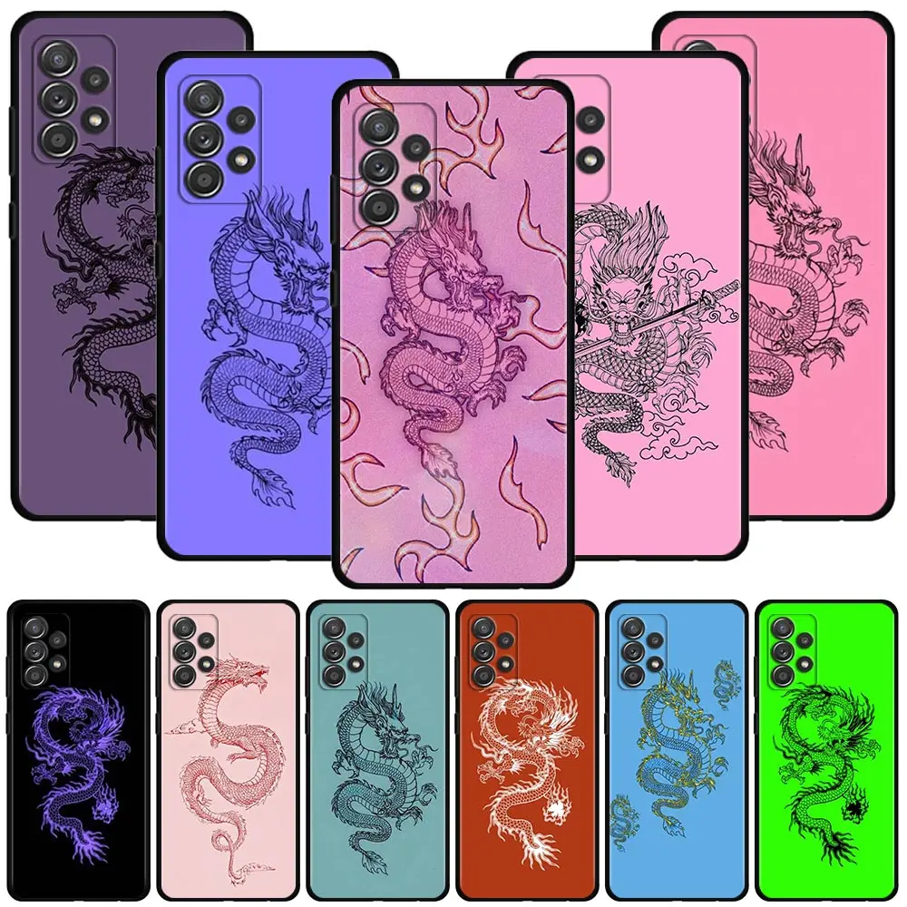 

Many Color Dragon For Samsung Galaxy A12 A51 A71 A41 A31 A13 A11 A01 A72 A52 A42 A32 A22 A52s A21s A02s A03 A02 Case