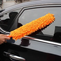 flexible extra long soft microfiber chenille anti static dust remover furniture cleaning tool car wheel washer foldable brush