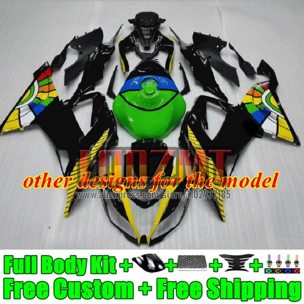 Кузов для KAWASAKI NINJA ZX-6R ZX 6R 636 41No17 зеленый белый ZX6R 2013 2014 2015 2016 2017 2018 ZX-636 13 14 15 16 17 18