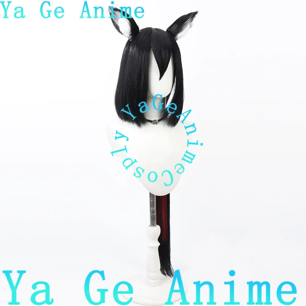 Фото Парик для косплея Blue Archive Kitsunezaka Blue Fox с ушами, для аниме, игр, Хэллоуина, карнавала, вечеринки, синтетический, термостойкий №3