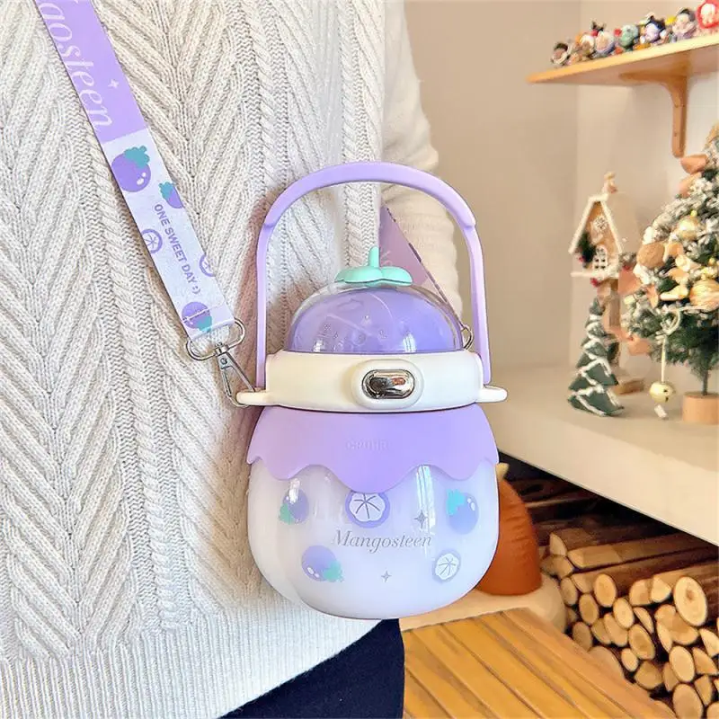 

Large Capacity Big Belly Cup Convenient One Button Water Bottle Cute Water Cup Drinking Kettle