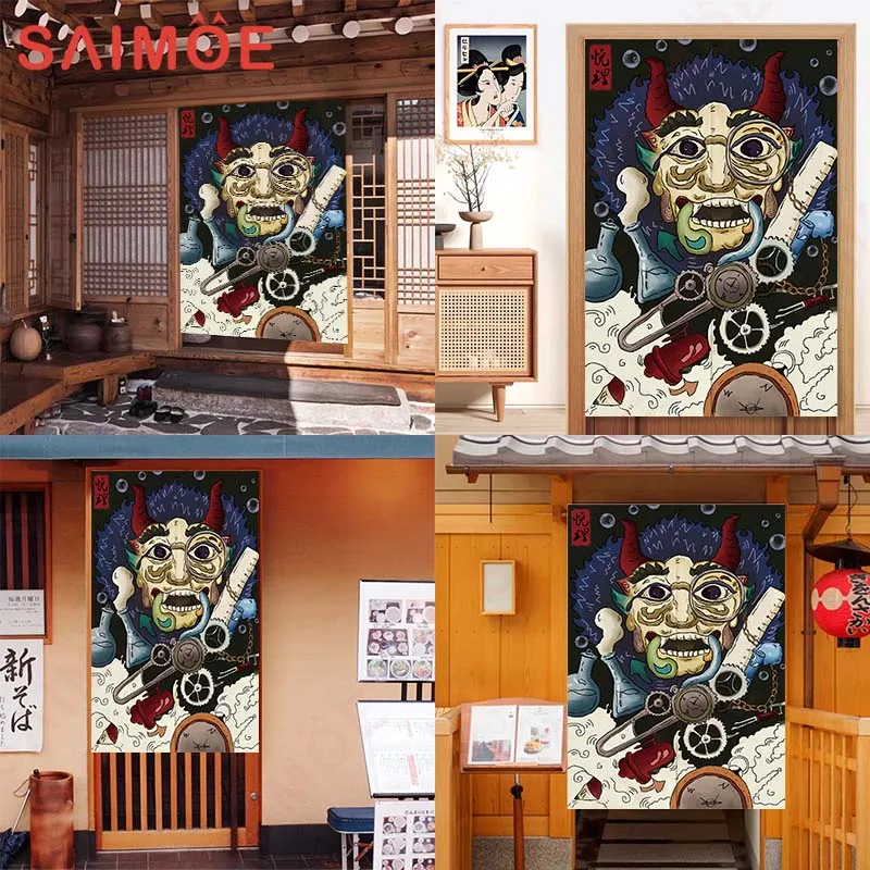 Занавеска из цветной ткани занавеска полуполиэстера для кухни суши горячего