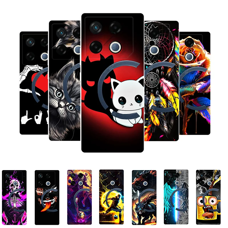 Чехол для Infinix GT 20 Pro X6871 Забавный Симпатичный Силиконовые мягкие задние чехлы