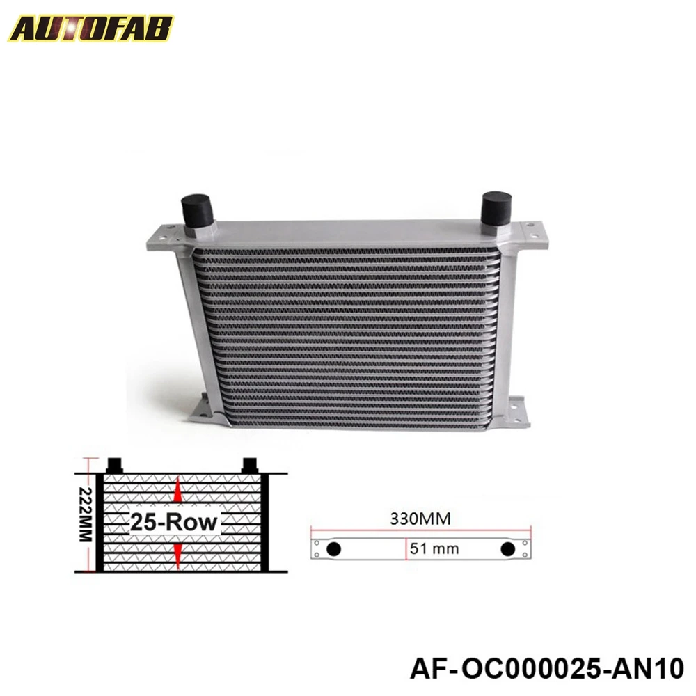 

Universal 25-Row Engine/Transmission 10-AN Oil Cooler AF-OC000025-AN10