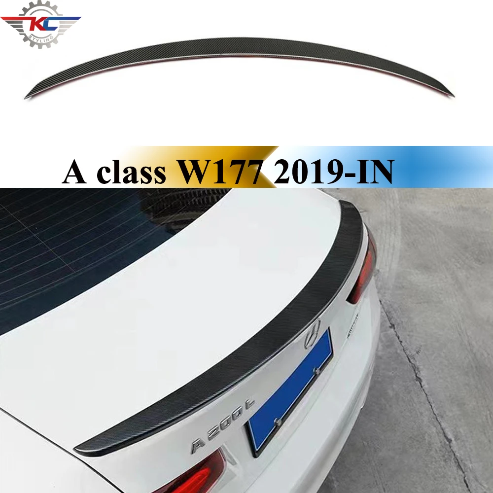 

Rear Trunk Carbon Spoiler For Mercedes A Class W177 A200 A180 A220 A35 2019-IN Car Tunning Part