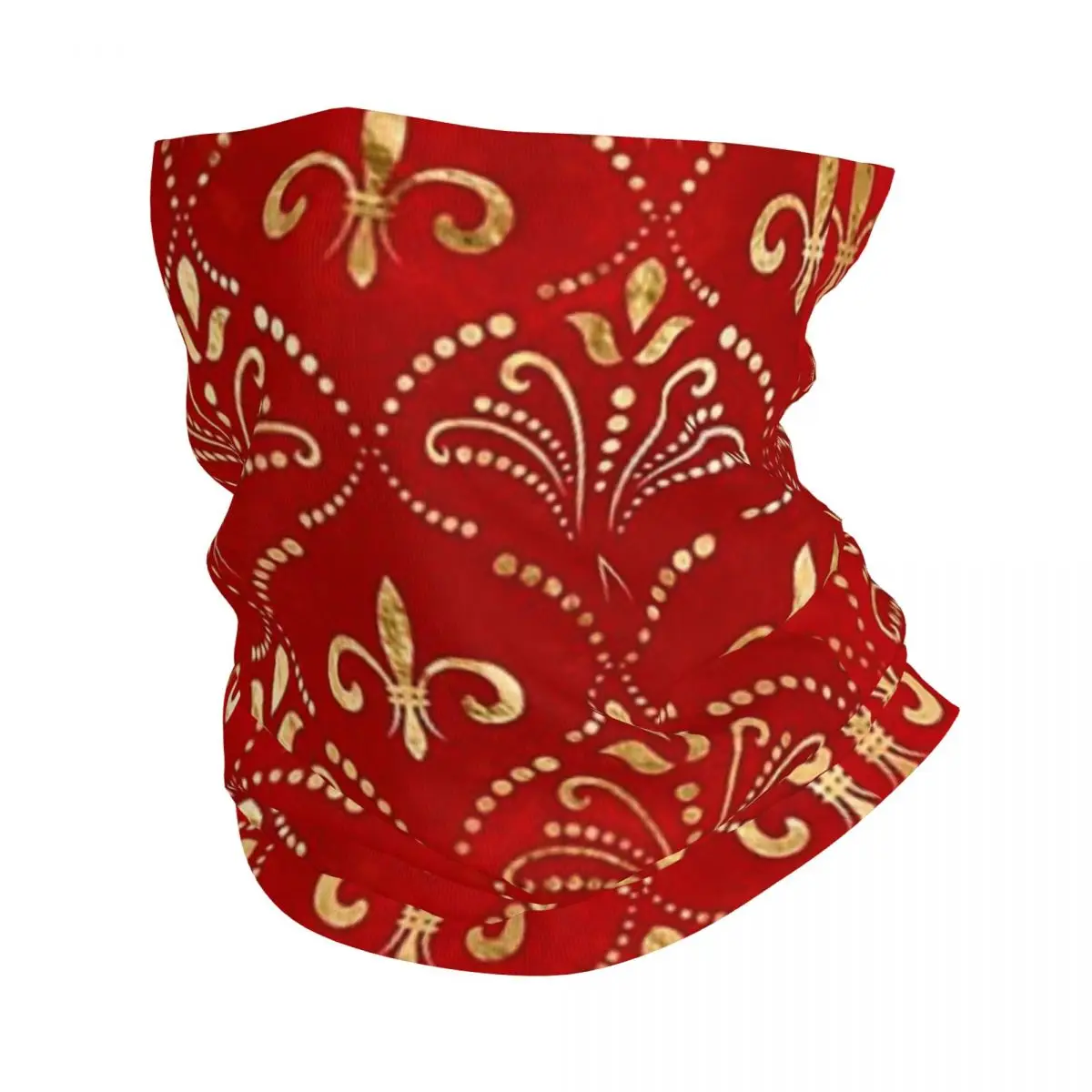 

Fleur De Lis Lily Flower Bandana Neck Cover Printed Florence Balaclavas Mask Scarf Warm Headband Riding Unisex Adult Winter