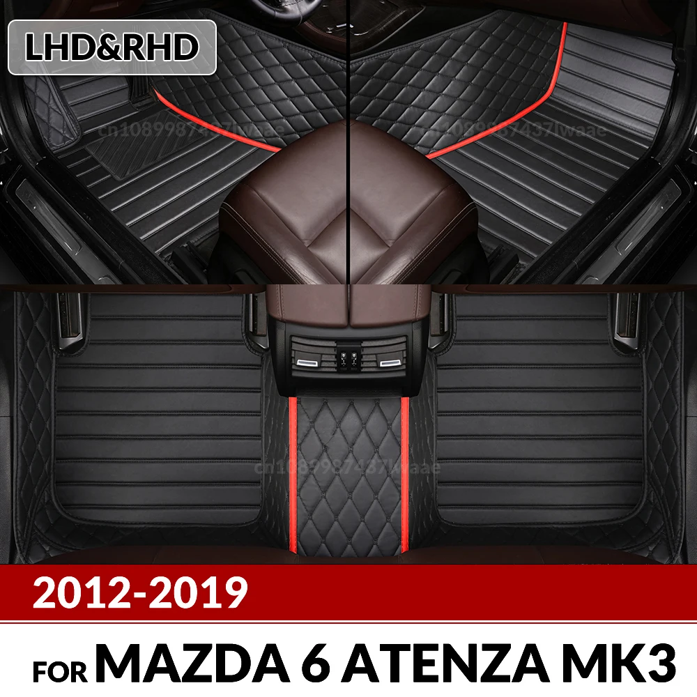 Автомобильные коврики для Mazda 6 ATENZA MK3 2012-2019 18 17 16 15 14 13 Пользовательские