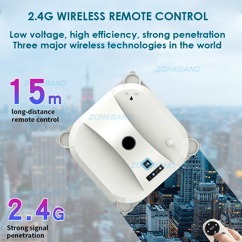 Робот-мойщик окон ультратонкий магнитный прибор для мойки с защитой от падения