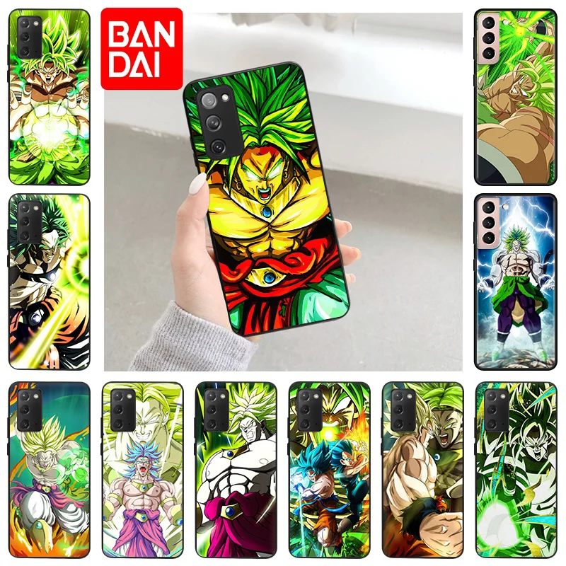

Luxury Cartoon Broly Dragon Ball Case For Samsung Galaxy S22 Ultra 5G S21 Plus S20 FE S10 Note 20 10 Lite 9 8 Cover Matte Case
