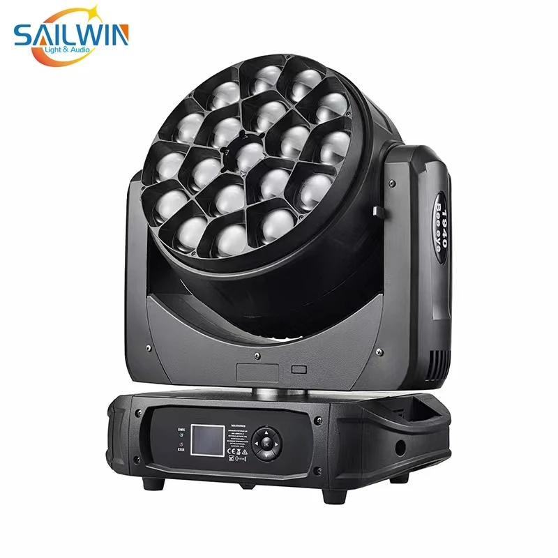 Сценическое освещение Sailwin CE 1940 19X40W RGBW K15 Big Eye DJ ZOOM Светодиодный светильник с