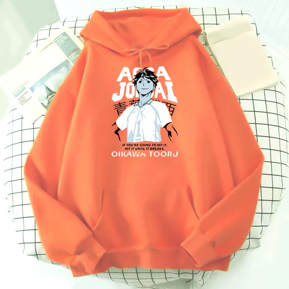 

Karasuno Fly High Haikyuu Hoodie Unisex Tooru Oikawa Comic Print Haikyu Funny Streetwear Men Sweatshirt Women Aesthetic Harajuku