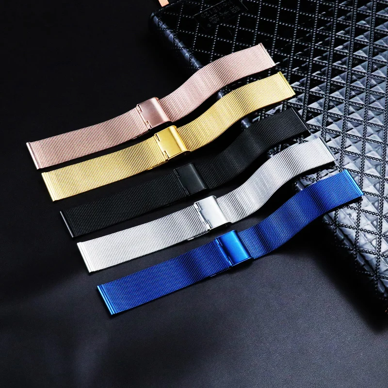 

Stainless steel Milanese Watch band 8mm 10mm 12mm 14mm 16mm 18mm 20mm 22mm 24mm Mesh Watch strap for DW apple JULIUS lolarose