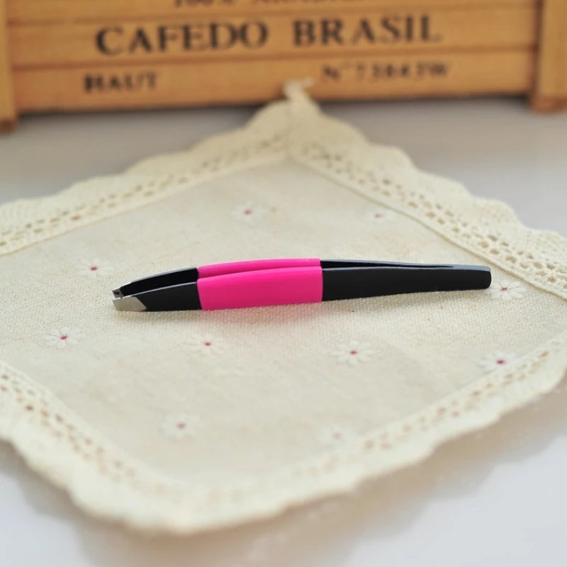 

Пинцет для бровей с наклонным кончиком из нержавеющей стали