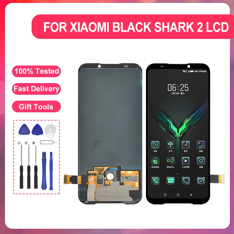

1Pcd For Xiaomi Black Shark 2 Lcd Touch Screen Digitizer SKW-H0 SKW-A0 Display DLT-A0 DLT-H0 Assembly Free Shipping With Tools