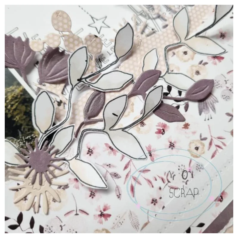 

Festive Flower Series Metal Cutting Dies Stencils Die Cut for DIY Scrapbooking Album Paper Card Embossing New 2022