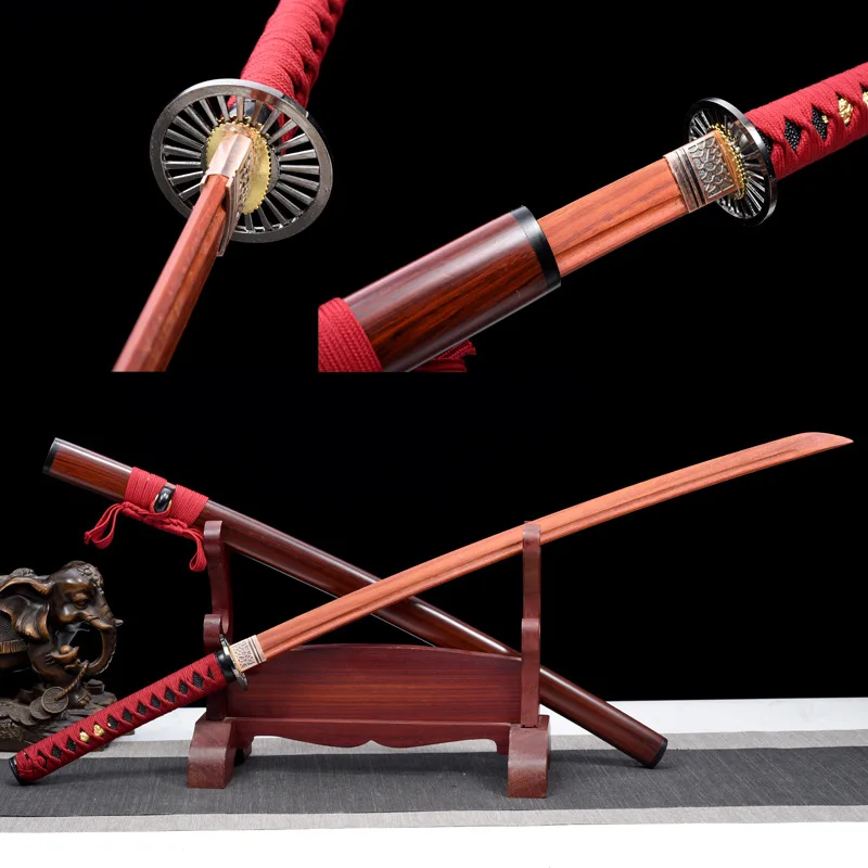 

103cm Japan Katana Iaido Wood Sword Prop High Quality Bushido Training Cassia Siamea Cosplay Collection Of Swordsmanship Lovers