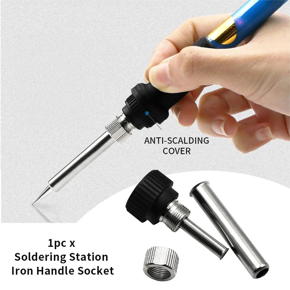 

Replacement Parts Station Stainless Steel Practical Universal Socket 907 Handle Soldering Iron Sleeve Fit For 936 938 969