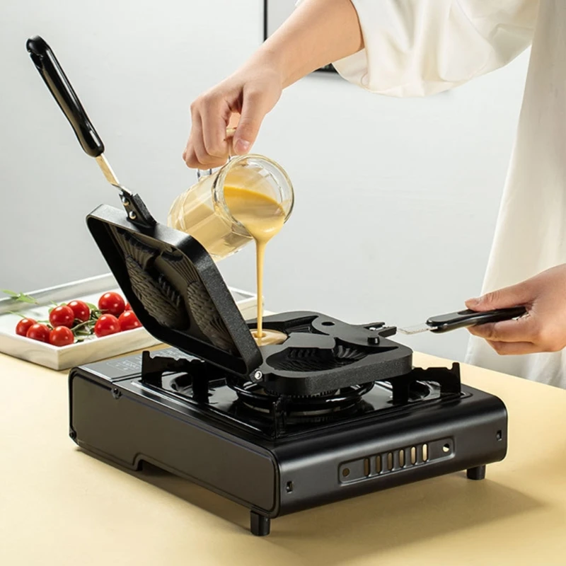 KX4B Алюминиевый чайник Тайяки в форме двойной рыбы форма для вафельных тортов