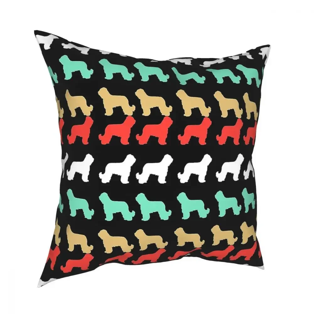 Подарочная наволочка в стиле ретро с изображением собаки Briard Dog Наволочка на