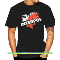 interpol promo band t shirt size large nicely faded black rock tee simple short sleeved cotton t shirt top tee