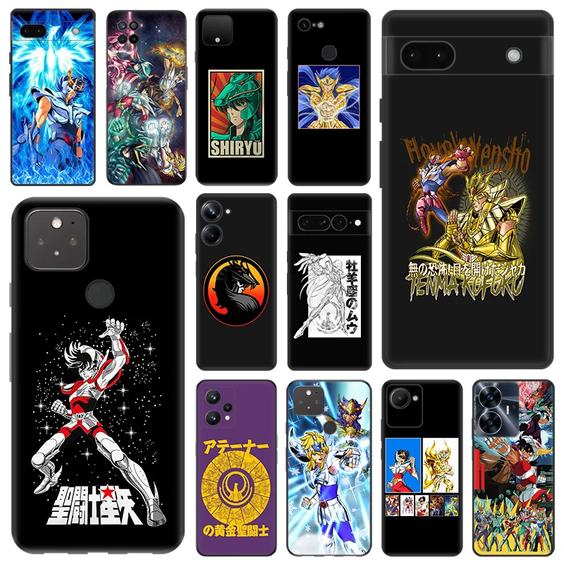 Фото Черный матовый чехол для телефона Motorola Moto Edge 30 40 20 Pro G200 One Fusion Saint Seiya Macro Cosmo Pixel 8a 7a 6a