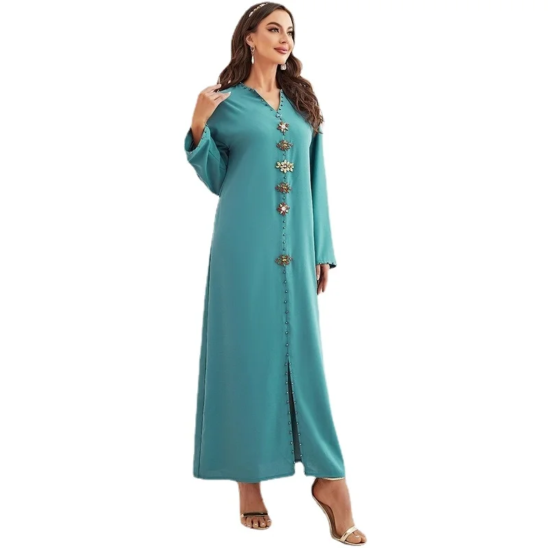 

Vestido Longo Ramadan Abaya Turkey Islam Arabic Muslim Modest Long Dress For Women Kaftan Mujer Robe Longue Femme Musulmane