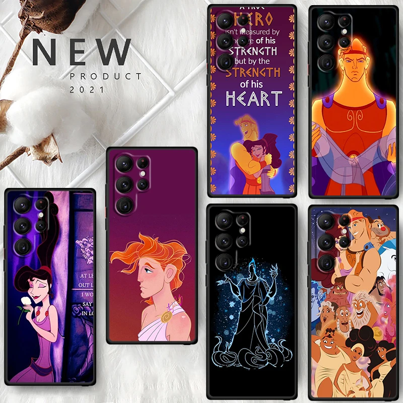 Чехол для телефона Hercules с надписью Hades Samsung Galaxy S24 S23 S22 S21 S20 FE S10 S10E Plus Ultra Pro Lite 5G Black