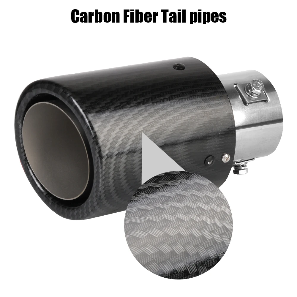 Универсальный автомобильный модифицированный глушитель выхлопной трубы 63-65 мм с