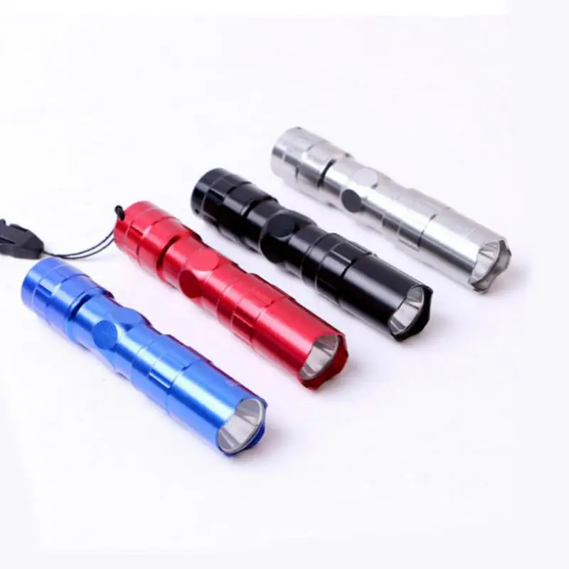 

Mini LED Flashlight Waterproof Ultra Bright Handheld Torches Durability Powerful Alloy 1W Portable Lighting For Hiking Camping