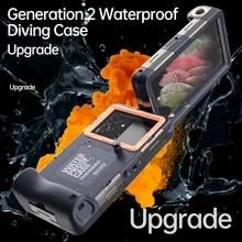 Upgrand 전문 다이빙 휴대폰 케이스, 수중 방수 커버, 아이폰 14, 12, 13 프로 맥스, 삼성 S23 모토, 샤오미 깊이, 15M